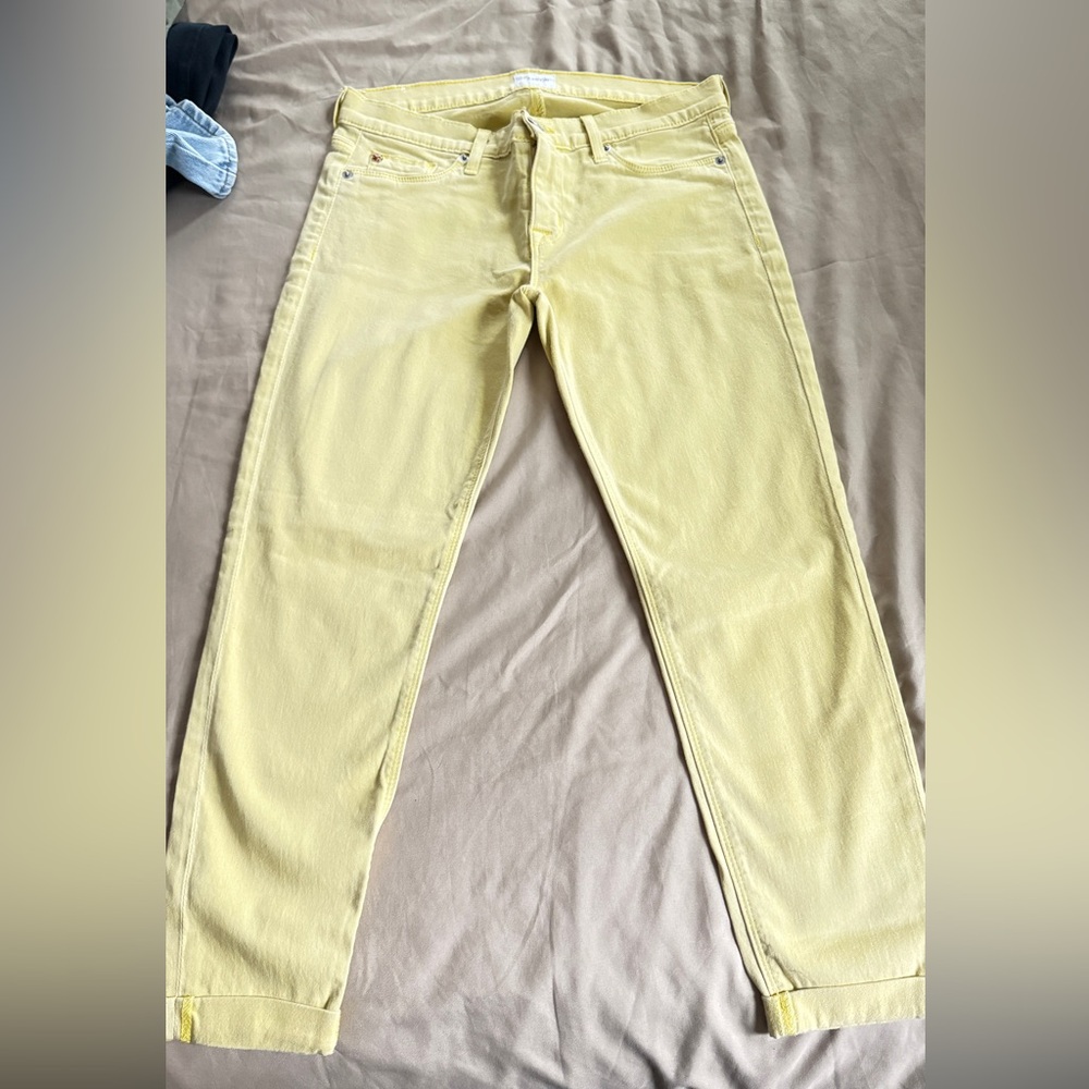 Hudson’s Yellow Women’s Cropped Jeans